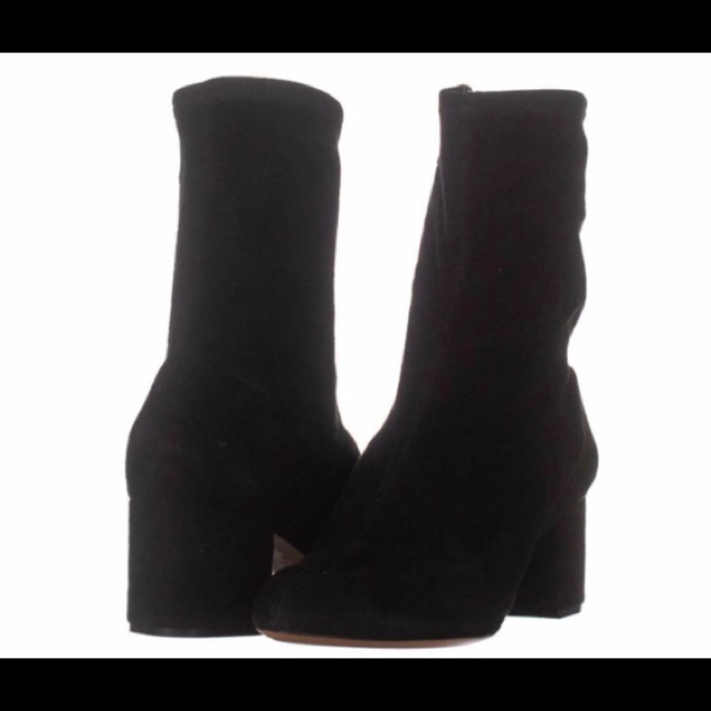Schutz Lupe Black Stretch Bootie